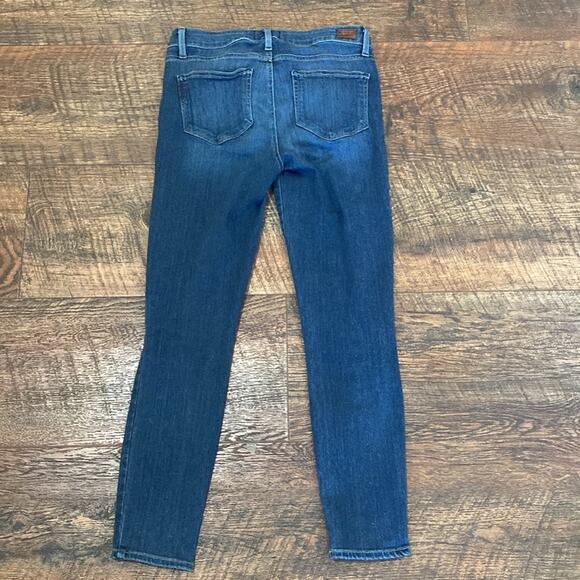 Paige Jeans Verdugo Ankle Skinny Nottingham Medium Blue Denim Stretch Size 28 - Picture 4 of 12